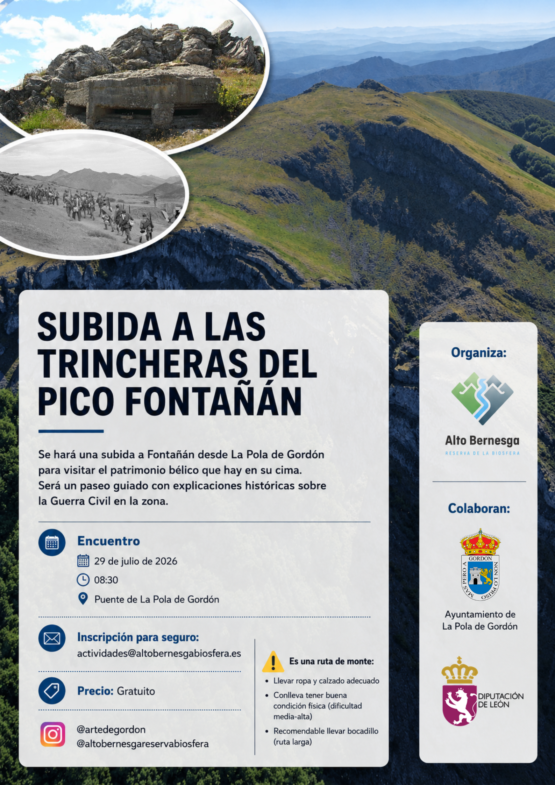 Subida a las trincheras del Pico Fontañán